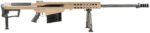 Barrett 18065 M107A1  50 BMG 29" 10+1 Flat Dark Earth Cerakote Flat Dark Earth Fixed with Sorbothane Recoil Pad Stock Black Polymer Grip