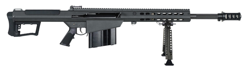 Barrett 18062 M107A1  50 BMG 20″ 10+1 Black Cerakote Black Fixed w/Sorbothane Recoil Pad Stock Black Polymer Grip