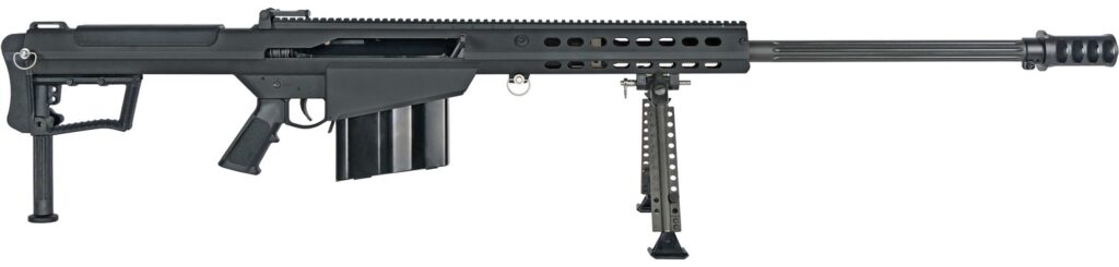 Barrett 20184 M107A1  50 BMG 10+1 29″ Fluted Barrel, Picatinny Rail Receiver, M-LOK Handguard, QD BiPod Forend, Black Polymer Grip