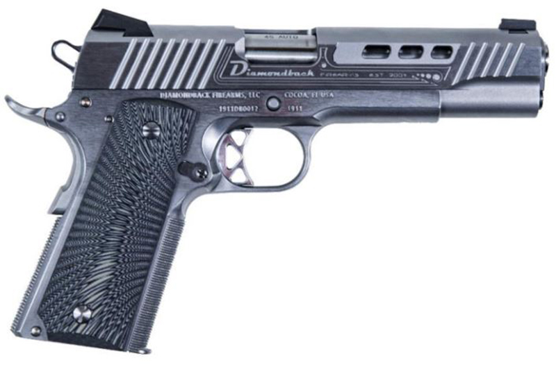 DB1911 Custom 45ACP 5″ SS Novak 3/8Rd