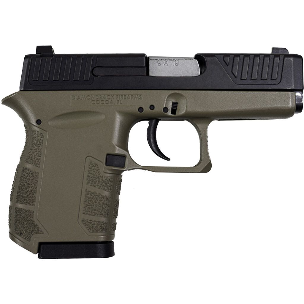 DIAMONDBACK FIREARMS DB9 GEN IV 9MM BLK/FDE 3″ 6+1