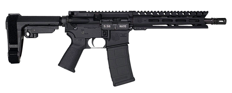 DB15 Pstl 5.56 10″BLK 9″PC M-Lok W/Brace