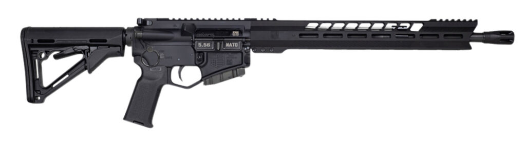 Diamondback DB1791K001 DB15 *CA Compliant 5.56x45mm NATO 16″ 10+1 Black Adjustable Magpul CTR Stock Black Magpul MOE K2 Grip with Black Gold Lower