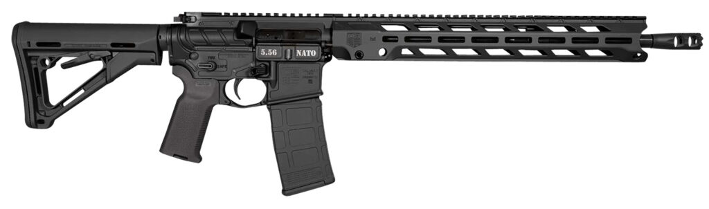 Diamondback DB1784K001 DB15  5.56x45mm NATO 30+1 16″, Black, 15″ M-Lok Anti-Rotation Handguard, Magpul CTR Stock & K2 Grip, Obsidian Muzzle Brake, Ambi Safety