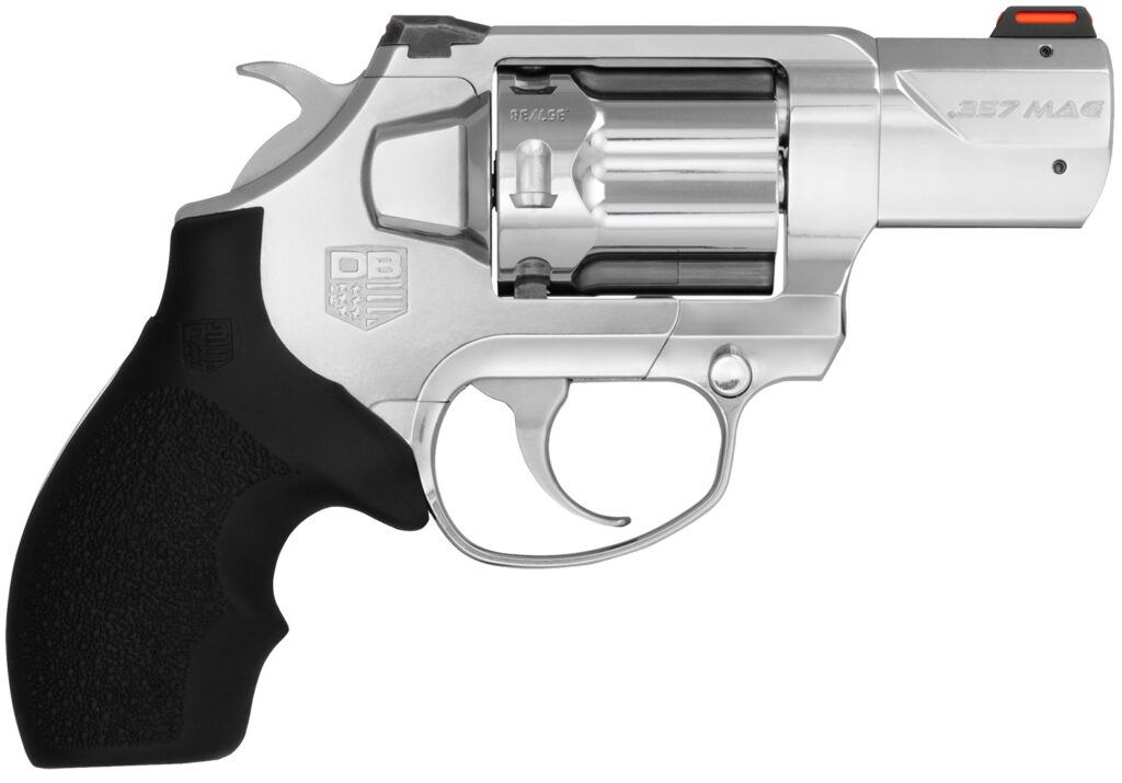 Diamondback DB0700S701 SDR  357 Mag 6rd 2″ Polished Stainless Steel Target Crown Barrel, Polished Stainless Steel Cylinder, Stainless Steel Frame, Black Rubber Grip