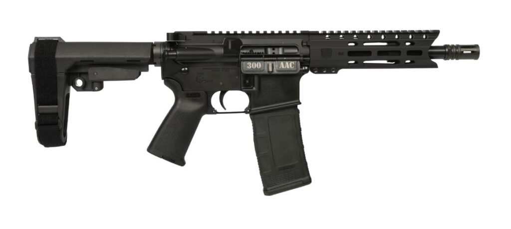 DIAMONDBACK FIREARMS DB-15 PIST 300BLK BLK 8″ SBA3