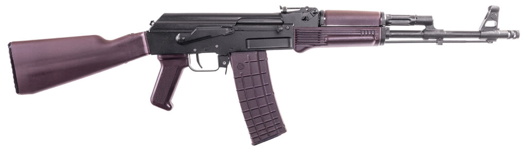 Arsenal SAM567PM SAM5  5.56x45mm NATO 30+1 16.30″ Matte Black Steel Threaded Barrel, Matte Black Scope Rail Steel Receiver, Polymer Handguard, Fixed Plum Synthetic Stock & Polymer Grip