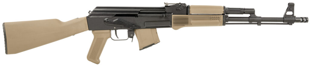 Arsenal SAM7R-62FDEM SAM7R  7.62x39mm 10+1 16.25″ Black Chrome Lined Steel Barrel, Black Steel Receiver, Fixed Flat Dark Earth Synthetic Stock & Polymer Grip
