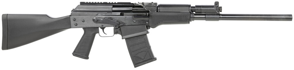 JTS Shotgun M12AK M12AK  12 Gauge Semi-Auto 3″ 5- 2.75″ Shells, 18.70″ Black Steel Barrel, Black Receiver, Black Fixed Synthetic Stock, Black Polymer Grip