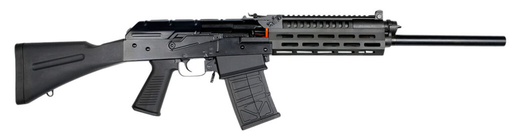 JTS Shotgun M12AKT1 M12AK T1 12 Gauge Semi-Auto 3″ 5- 2.75″ Shells 18.70″ Black Steel Barrel, Black Receiver w/Picatinny Rail, Black Fixed Synthetic Stock, Black Polymer Grip, M-LOK Forend, Sling Hook