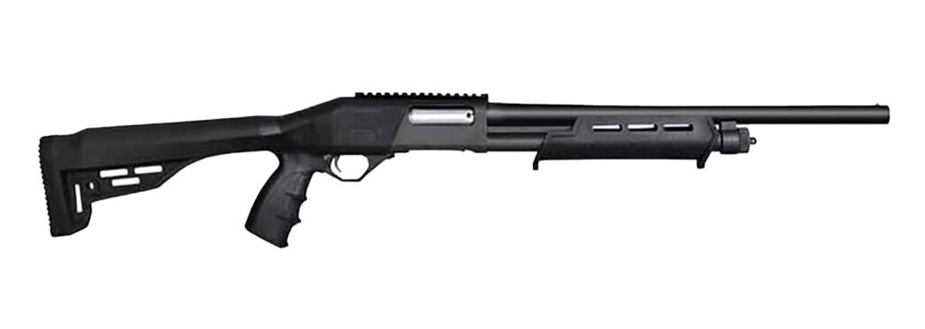 JTS Shotgun X12PT X12PT  12 Gauge Pump 2.75″ 4+1 18.56″ Black Barrel, Black Receiver w/Picatinny Rail, Black Synthetic Stock, Black Polymer Grip
