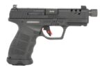 Sarsilmaz SAR9CSOCOMBL10 SAR9 SOCOM Compact 9mm Luger 10+1 4.70" Black Threaded Barrel, Black Steel Optic Cut/Serrated Slide, Black Polymer Frame w/Picatinny Rail, Interchangeable Backstrap Grip, RMSc