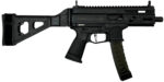 Grand Power 810091152836 Stribog SP9A35S 9mm Luger 30+1 8" Black Picatinny Rail Receiver, SB Tactical Brace, Black Polymer Grip