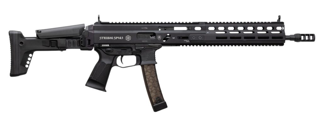 Grand Power 810091158005 Stribog SP9A3 9mm Luger 30+1 16″ Black Barrel, Picatinny Rail Receiver & Grip