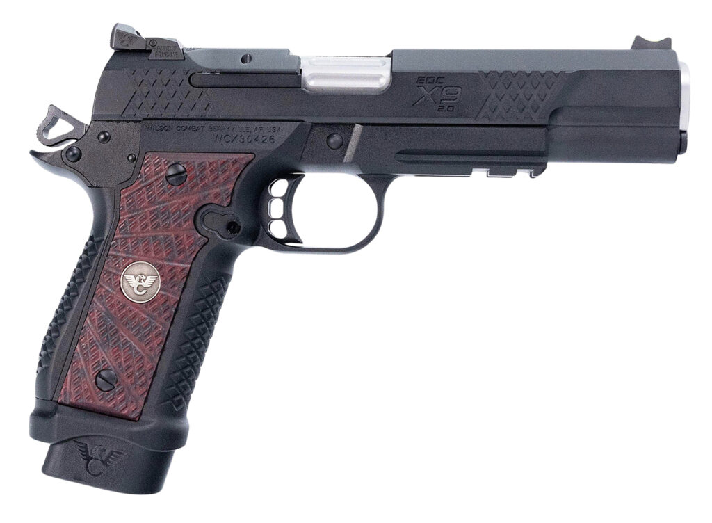 Wilson Combat  EDC X9 2.0 9mm Luger 18+1 5″ Barrel, Black Cherry G10 Grip