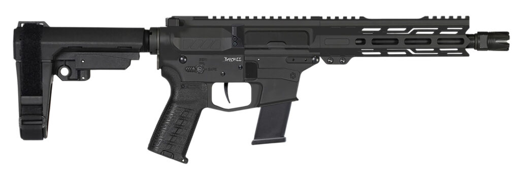 CMMG 10A570FAB Banshee MK10 10mm Auto 30+1 8″ Black Nitride Medium Taper Threaded Barrel, EML 7″ M-LOK Handguards, Black Armor Cerakote Aluminum Picatinny Rail Receiver, CMMG Zeroed Grips
