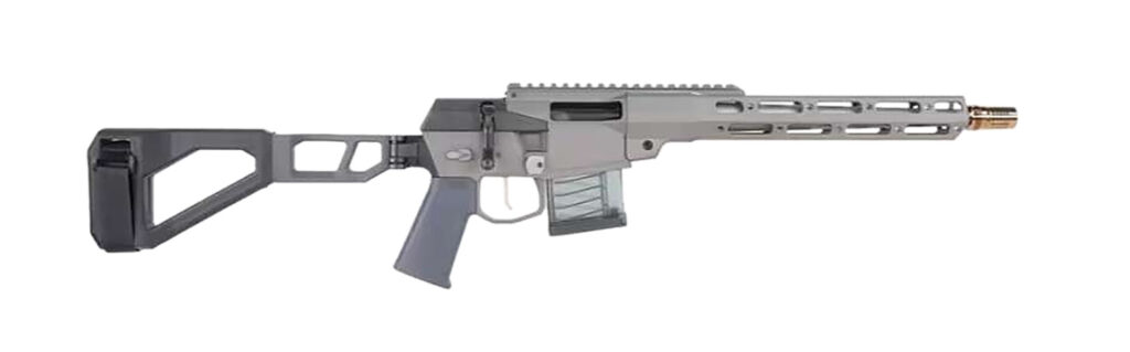 Q LLC MINIFIX55612INPISTOL Mini Fix  5.56 NATO 12″ Gray Tapered Threaded Barrel, M-LOK Handguard, Gray Picatinny Rail Receiver, Adj Folding Stock,   Polymer Grip