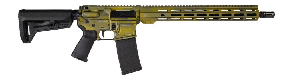 Shark Coast Tactical SCC101921BAZJ Bazooka Joe 5.56 NATO 30+1 16″ Black Melonite Threaded Barrel, Aluminum Receiver w/Picatinny Rail, M-LOK Handguard, Magpul MOE SL Black Polymer Stock, Magpul MOE Gri