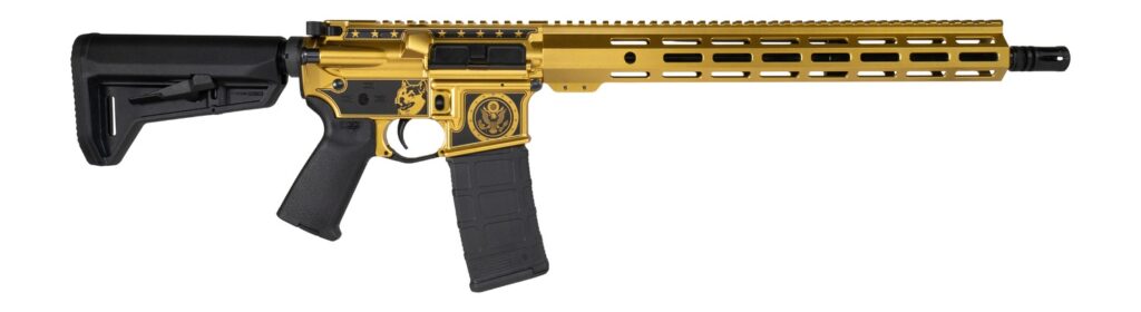 Shark Coast Tactical 300144100002CC FDE *CA Compliant 5.56 NATO 10+1 16″ Black Melonite Threaded Barrel, Flat Dark Earth Cerakote Aluminum Receiver w/Picatinny Rail, M-LOK Handguard, Magpul MOE SL Bla