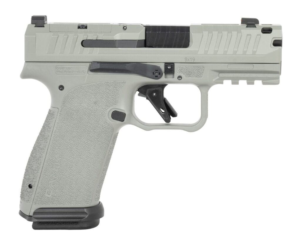 Canik HG8328BU-N Mete MC9 Prime 9mm Luger 17+1 3.64″ Compensated Barrel, Steel Optic Ready/Serrated Slide, Polymer Frame w/Picatinny Rail, Textured Grip