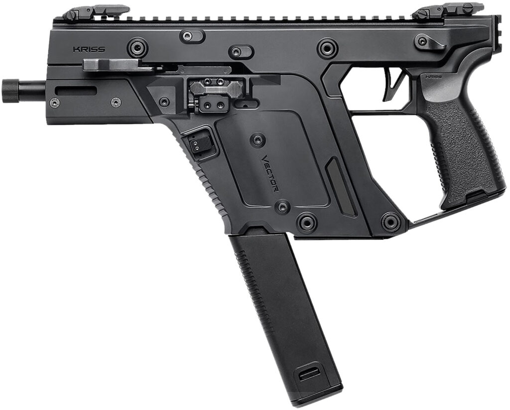 Kriss USA KV103PBL00 Vector SDP Gen3 10mm Auto 33+1 5.50″ Black Nitride Threaded Barrel, M-LOK Handguard, Black Picatinny Rail Receiver & Rear, Black Polymer Grip, Ambidextrous, Glock Mag Compatible