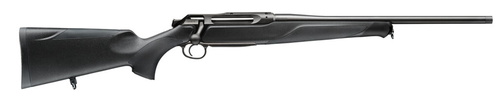 Sauer 80117634 505 XT Full Size 270 Win Mag 3+1 22″ Titanium Gray Threaded Barrel, Saddle Mount Steel Receiver, Black Fixed Synthetic Stock