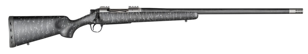 Christensen Arms CA10268315331 Summit TI  Full Size 7mm Rem Mag 3+1, 26″ Natural Titanium Steel Threaded Barrel, Natural Titanium Aluminum Receiver, Black w/Gray Webbing Fixed Sporter Stock