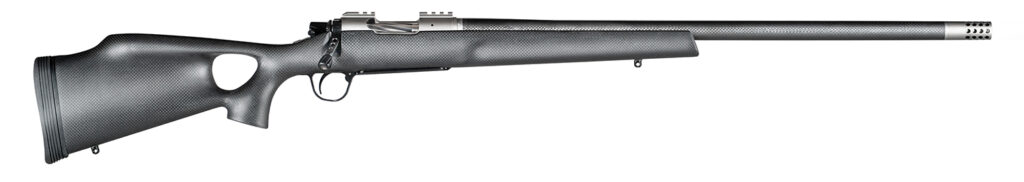 Christensen Arms CA10269215425 Summit TI  Full Size 300 Win Mag 3+1, 26″ Natural Titanium Steel Threaded Barrel, Natural Titanium Aluminum Receiver, Natural Carbon Fiber Fixed Thumbhole Stock