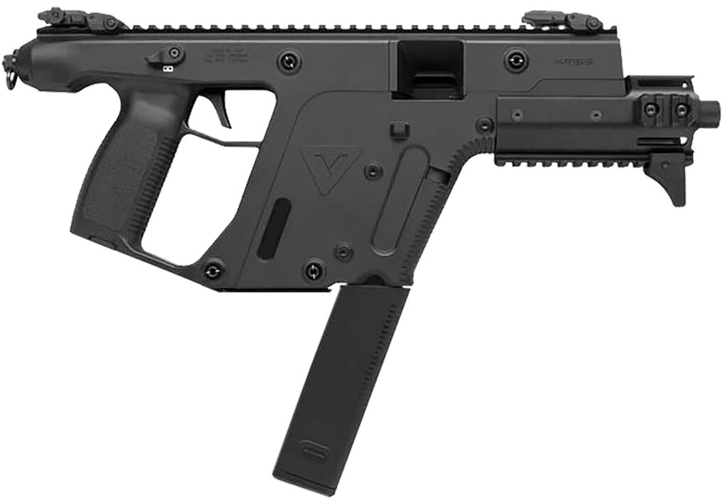 Kriss USA KV10PBL30 Vector SDP Enhanced G2 10mm Auto 33+1 6.50″ Black Nitride Threaded Barrel, Black Picatinny Rail Top & Bottom, MK5M Modular Rail