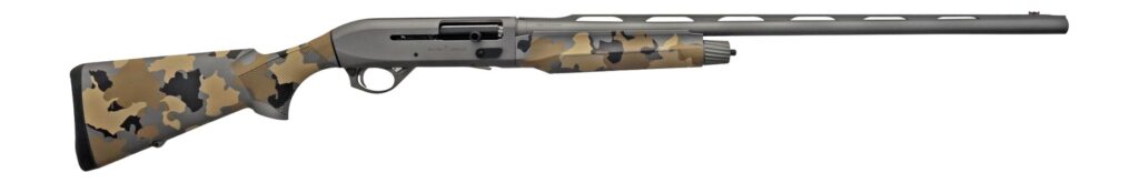 T R Imports A22026OS2 Alpha 2  20 Gauge 3″ 4+1 26″ Gray Cerakote Vent Rib Barrel & Receiver, Fixed Old School Camo Synthetic Stock