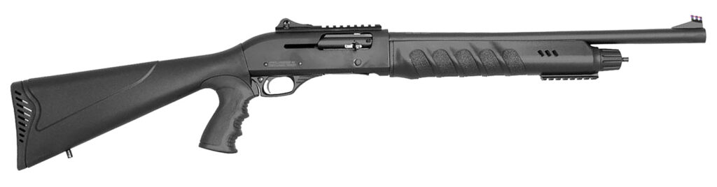Rock Island X4 Tact LI-ON Full Size Frame 12 Gauge Semi-Auto 3″ 4+1 18.50″ Black Steel Barrel, Black Anodized Aluminum Receiver, Black Fixed w/Pistol Grip Synthetic Stock