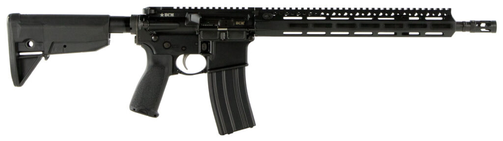 BCM 780750 RECCE-14 MCMR 223 Rem/5.56x45mm NATO 30+1 14.50″ Steel Chrome Lined Barrel, Mod 3 Compensator, Anodized 7075-T6 Aluminum Receiver, Synthetic 6 Position Stock, Ambidextrous Safety