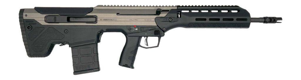 Desert Tech WLVRFC2020T WLVRN  6.5 Creedmoor 20+1 20″ Black Melonite Threaded Barrel, Tungsten Cerakote Receiver w/Picatinny Rail, M-LOK Handguard, Black Polymer Chassis, Black Polymer Grip, Ambidextr