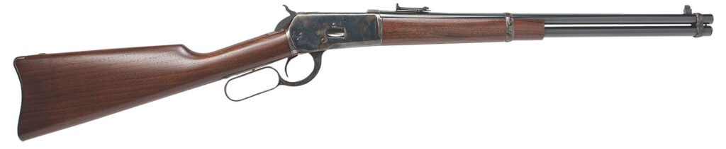 Cimarron AS612 1892 Carbine 45 Colt (LC) 10+1 20″ Blued Round Barrel, Color Case Hardened Receiver, Walnut Furniture