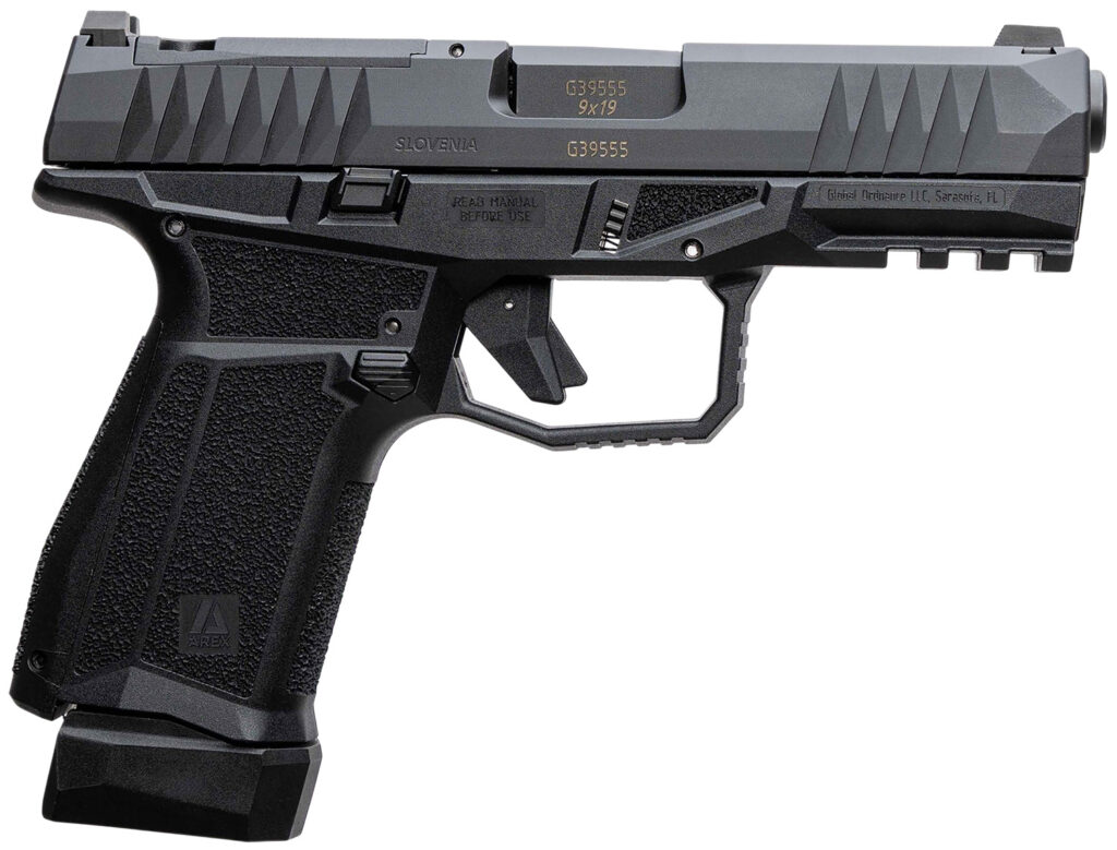 AREX 815537024074 Delta M Gen2 Compact Frame 9mm Luger 15+1 4″ Black Steel Barrel, Black Nitride Steel Optic Cut/Serrated Slide, Black Polymer Frame w/Picatinny Rail, Black Stippled Grip, Ambidextrous