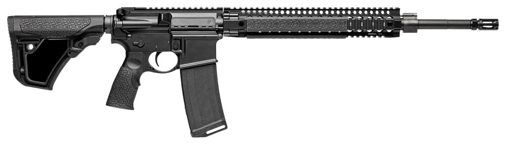 Daniel Defense 0214213175047 DDM4 MK12 SPR 5.56x45mm NATO 18″ 20+1 Black Hard Coat Anodized 6 Position w/SoftTouch Overmolding Stock