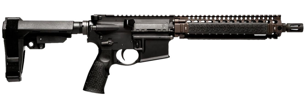 Daniel Defense 0208806030067 DDM4 MK18 No Magazine 10.30″ Black Threaded Barrel, Black Hardcoat Anodize Aluminum Picatinny Rail Receiver, SB Tactical SBA3 Brace, Black Overmolded Grip, Ambidextrous