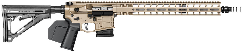 Radian Weapons R0601 Model 1 Carbine *CA Compliant 223 Wylde 10+1 16″, FDE Billet Rec/M-Lok Handgaurd, Paddle Grip & Fixed CTR Stock, Dead Air Keymo Flash Hider, Ambi Controls, Vertex Trigger