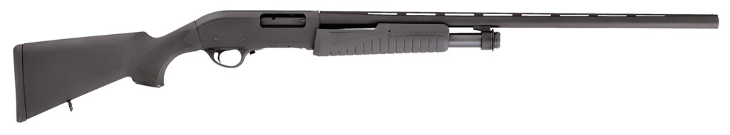 Escort HEFH12280501 Field Hunter  Full Size 12 Gauge Pump 3″ 4+1 28″ Black Vent Rib Barrel, Black Anodized Aluminum Grooved Receiver, Fixed Black Synthetic Stock, Right Hand
