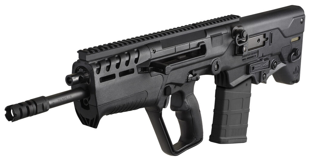 IWI US T7B16 Tavor 7 7.62x51mm NATO Caliber with 16.50″ Barrel, 20+1 Capacity, Black Metal Finish, Black Fixed Bullpup Stock & Black Polymer Grip Right Hand