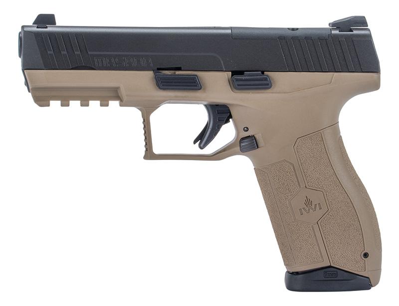 IWI MASADA OR 9MM 4.1″ 3DOTDGT FDE 17RD