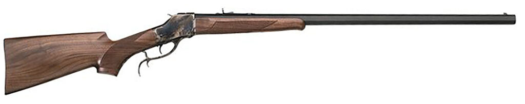 Taylors & Company 210156 1885 High Wall 38-55 Win 1rd 30″ Blued Barrel, Color Case Hardened Steel Receiver, Walnut/ Fixed Pistol Grip Stock, Right Hand