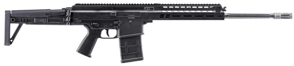 B&T Firearms BT361663RIFLE APC PRO DMR 308 Win 25+1 18.90″ Fluted Barrel, Black, Adjustable Folding Stock, Polymer Grip, Flash Hider