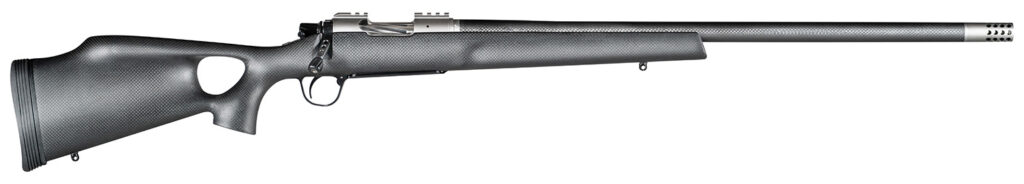 Christensen Arms 8010801000 Summit TI  Full Size 7mm PRC 3+1, 26″ Natural Titanium Steel Threaded Barrel, Natural Titanium Aluminum Receiver, Natural Carbon Fiber Thumbhole Stock
