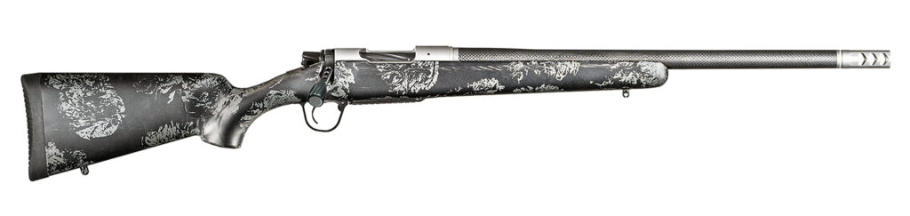Christensen Arms 8010631801 Ridgeline FFT 7mm PRC 3+1 24″ Carbon Fiber Threaded Barrel, Stainless Steel Drilled & Tapped Receiver, Carbon w/Gray Accents Sporter FFT Carbon Fiber Stock
