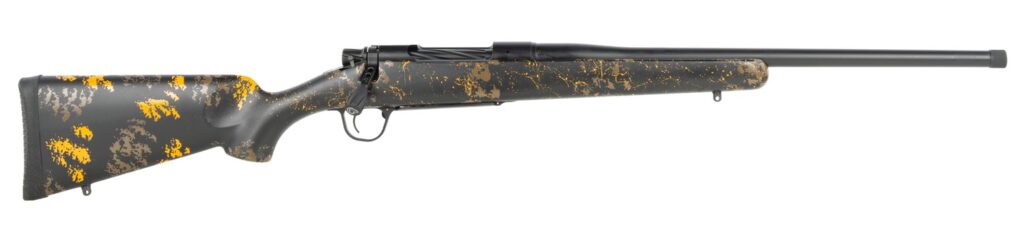 Christensen Arms 8010135600 Mesa FFT Buckmasters 300 Win Mag 22″ Black Cerakote Match Grade Threaded Barrel, Black Cerakote Stainless Steel Drilled & Tapped Receiver, Black w/Orange Sporter FFT Carbon