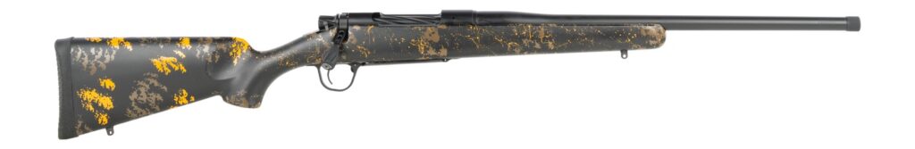 Christensen Arms 8010135800 Mesa FFT Buckmasters Full Size 270 Win 22″ Black Cerakote Match Grade Threaded Barrel, Black Cerakote Stainless Steel Drilled & Tapped Receiver, Black w/Orange Sporter FFT