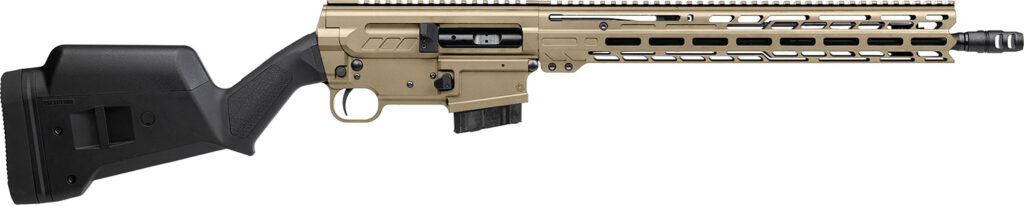 CMMG 64A190CCT Dissent BR4 *CA Compliant 6.5 Grendel 10+1 16.10″ Black Nitride Threaded Barrel, Coyote Tan Cerakote Picatinny Rail Aluminum Receiver, Magpul SGA Black Synthetic Stock