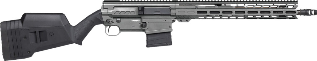 CMMG 38A530CTNG Dissent BR3 308 Win 10+1 16.10″ Black Nitride Threaded Barrel, Tungsten Cerakote Aluminum Receiver w/Picatinny Rail, M-LOK Handguard, Magpul SGA Black Polymer Stock, Ambidextrous