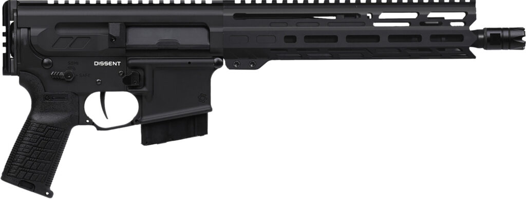 CMMG 34A840F-AB Dissent MK4 338 ARC 10+1 10.50″ Black Nitride Threaded Barrel, 9.60″ M-LOK Handguard, Black Armor Cerakote Aluminum Picatinny Rail Receiver, Rear Picatinny Rail, CMMG Zeroed Grip